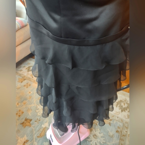 Saison Blanche Black Cocktail Dress - Size 12 - Picture 3 of 11